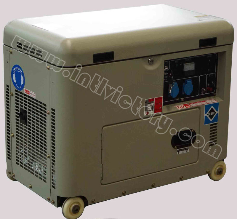 Portable Silent Diesel Generator with Wheels for Home Use