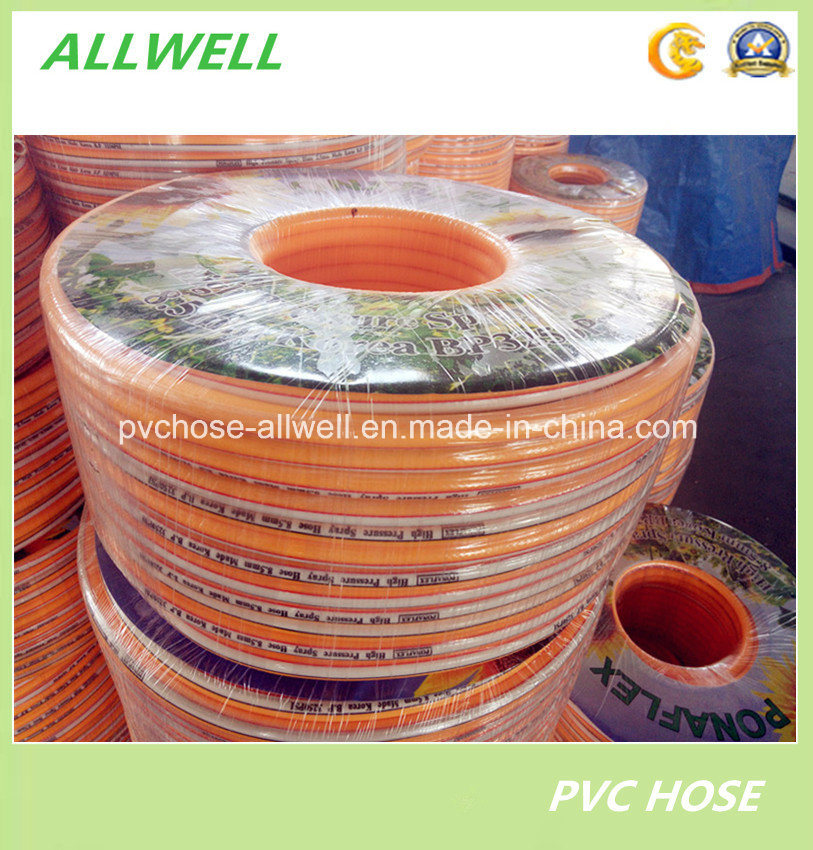 PVC Plastic Fiber Reinforced Braided High Pressure Air Spray Tube Hose