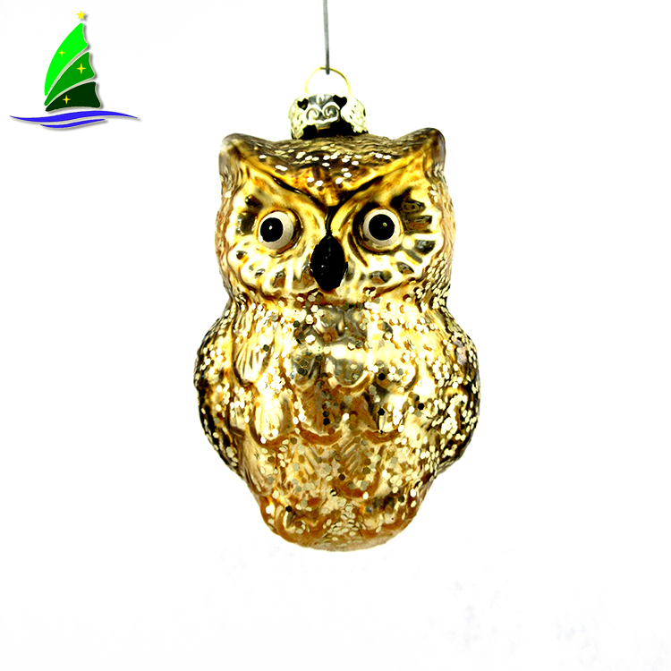Ornamento de cristal del búho Owl Glass Ornament