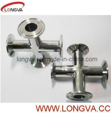 Sanitary Stainless Steel Cross with Tri Clamp Ends