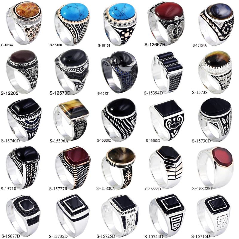 Costume Jewelry Ring Silver 925 for Man