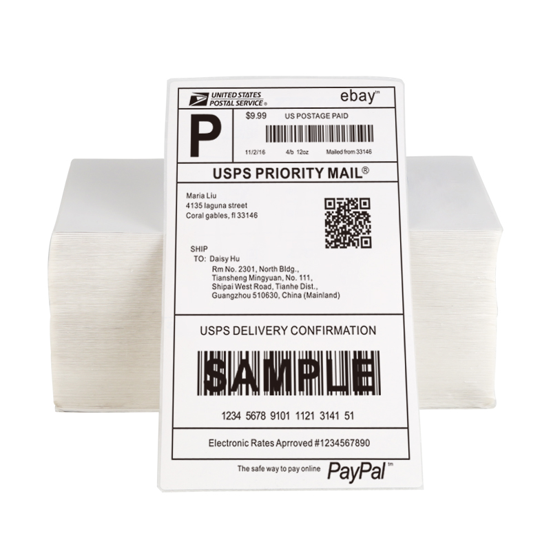 4"x6" Thermal Shipping label