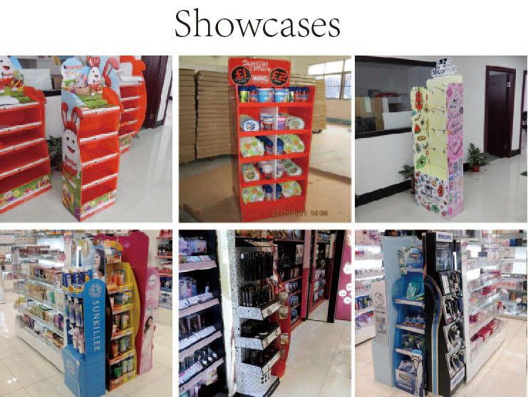 Double Sides Corrugated Display Stands for Promotion Station