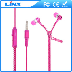 ritsleting earphone zipper earphone