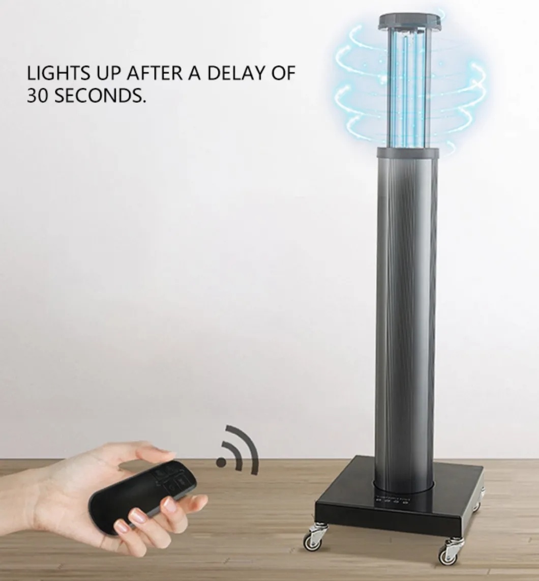 Lampe de stérilisation UV 360 degrés de lumière de stérilisateur ultraviolet à l'ozone avec lampe germicide UV télécommandée