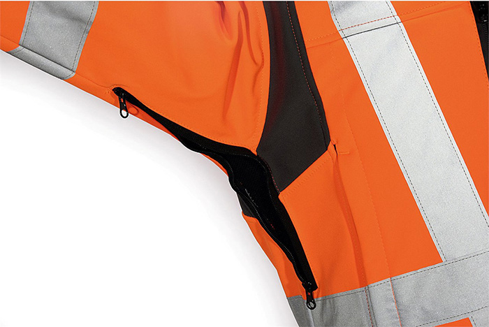 Affordable Waterproof Hi Viz Workwear Soft Shell Fleece Jacket (YFG113)