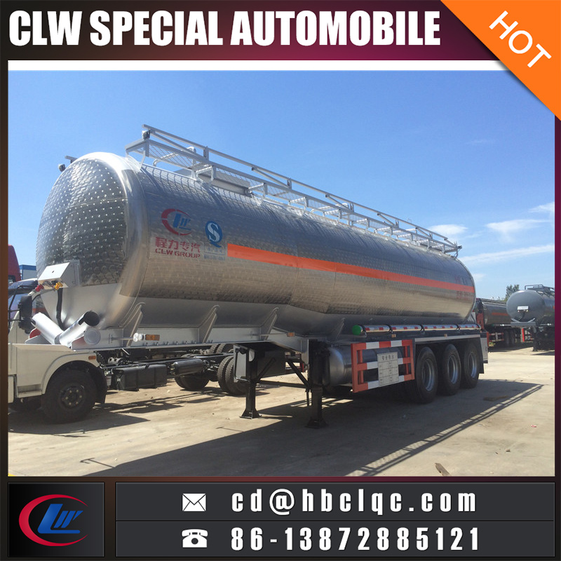 40000L-50000L Gasoline Tank Trailer Aluminum Alloy Oil Carrier Trailer Tank