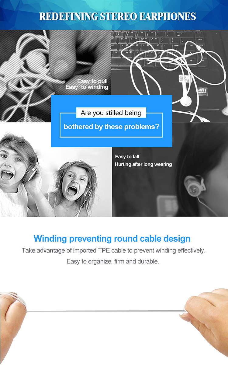 stereo kabel di earbud telinga wired stereo in ear earbuds