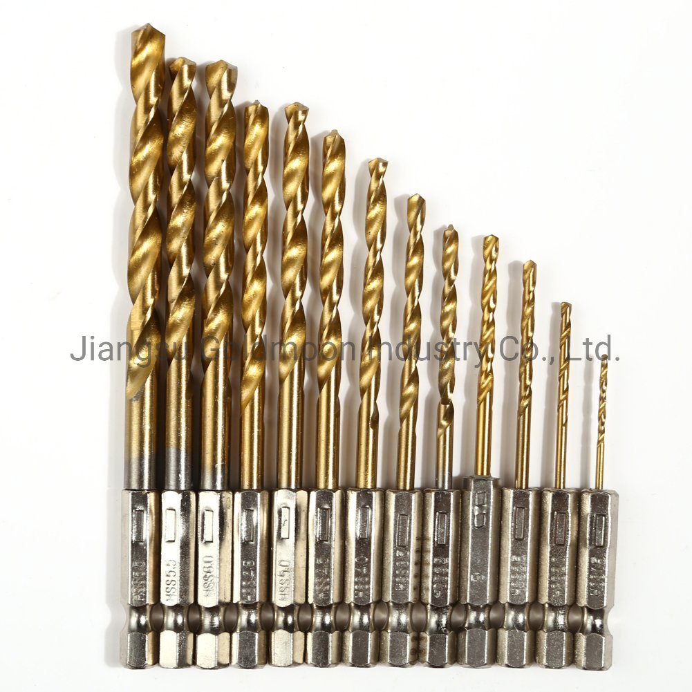 170PCS DIN338 HSS Driver PDC Twist Diamond Core broca definida em caixa de metal