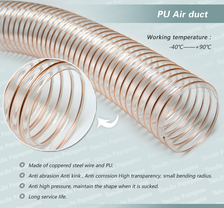 Flexible PU Air Ducting Conditioning Hose