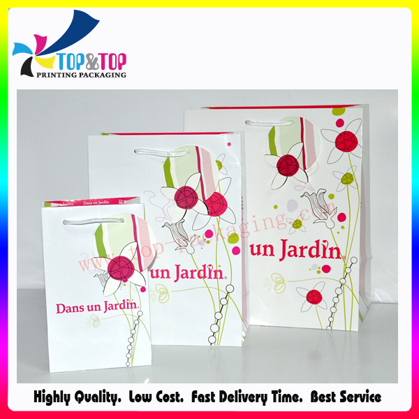 One Side Coated Art Paper Offset Printing Glossy Bag