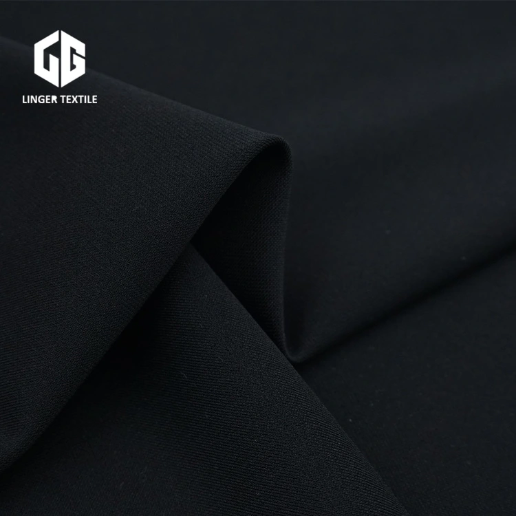 Classic Knitted Fabric Polyester Interlock with Elastane for Fashion