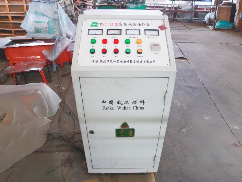 High voltage testing operation console High voltage testing operation console