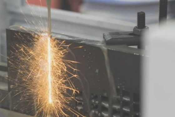 Image 1: EDM wire cut process