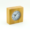 Classic Wooden Square Alarm Clock for Tabletop Decoration1