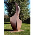 Large Modern Outdoor Rusty Metal Corten Steel Abstract Garden Statue1