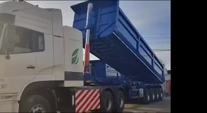 4 assi U Box 100t Tipper Semi Trailer