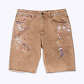 Υψηλής ποιότητας Cotton Cotton Cotton Paint Paint SPLATTER CARGO HIGH WAIST SLOMS για MEN1