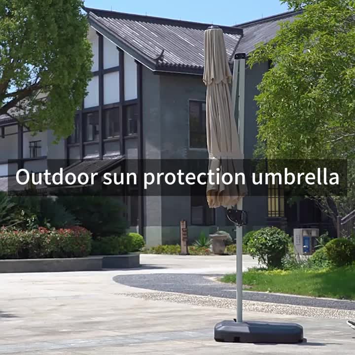 Outdoor sun protection umbrella