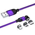 Magnetic Rotating Magnetic Cable for Fast Charging Phones (Micro USB & Type C)1