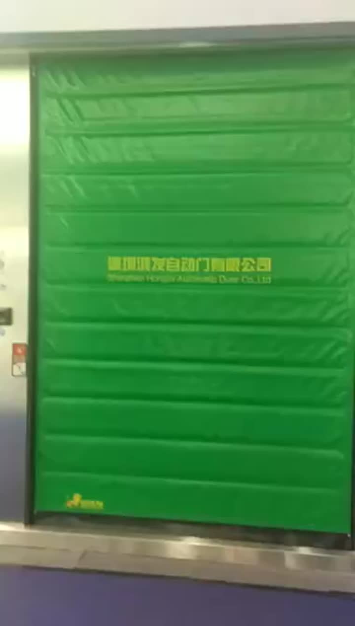 Porte de salle de congélation à grande vitesse à recouvrement