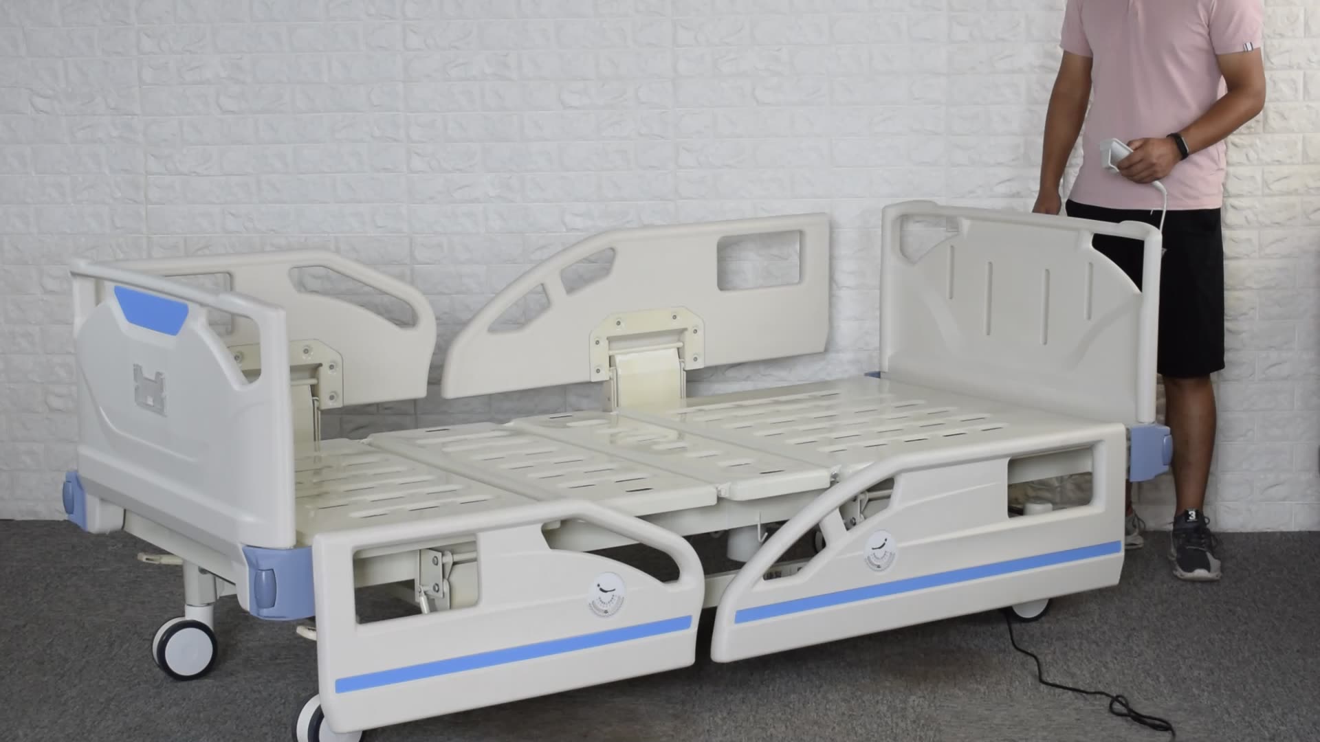 cama clinica electric metal medical patient bed homecare hospital bed1