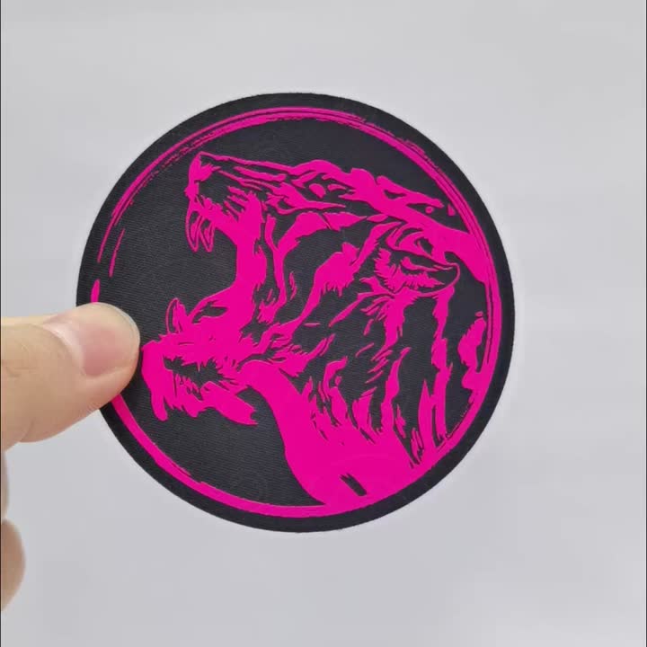 Label percetakan silikon bertekstur 3D