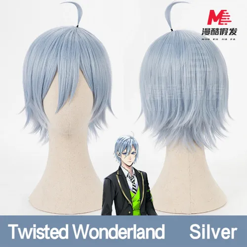 Zhaoli Launches Comic Cool Silver Wig for Twisted Wonderland Silver Cosplay with Soft Synthetic Fibers