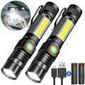 Super Bright LED Flashlight: A Powerful, Rechargeable Metal Torch with Magnetics and Zoom Functionality1