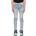 High Street Custom Funky Designer Men&#39;s Jeans Φτηνά παντελόνια σχισμένα παντελόνια μόδας άντρες μπλε κοκαλιάρικο τζιν1