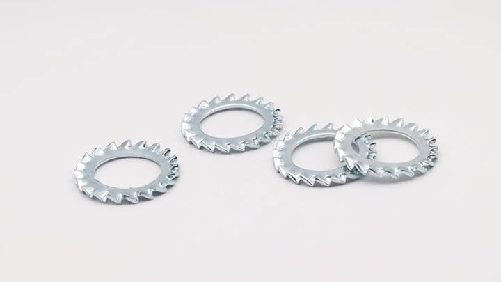 Serrated lock washers internal teeth