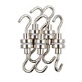 Strong Neodymium Magnet Hooks with Nickel Coating for Kitchen and Workplace1