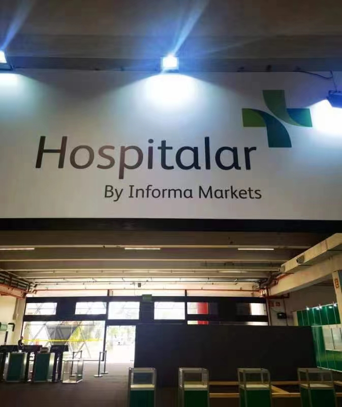 Hospitalar Medical Trade show undergoing 