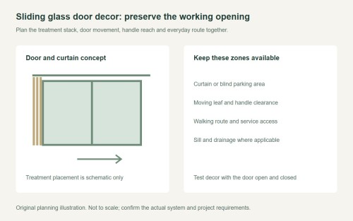 Sliding Glass Door Decor: Style Without Blocking Access