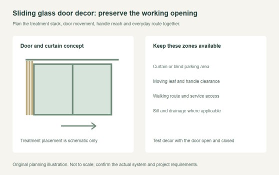Sliding Glass Door Decor: Style Without Blocking Access