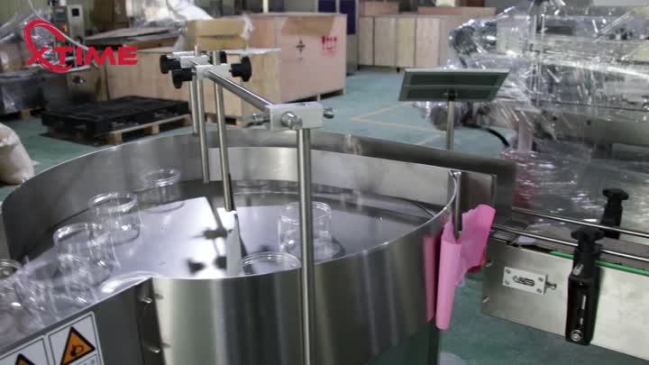 Dryfood filling sealing labeling line for PET cans