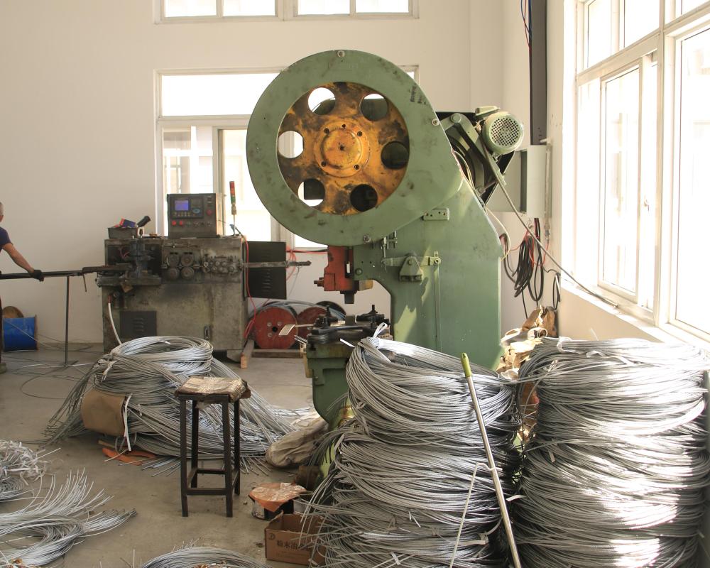 Wire rope processing area