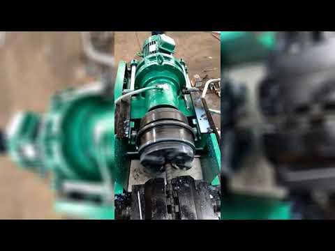 JBG-40E rebar rib peeling and thread rolling machine operation video