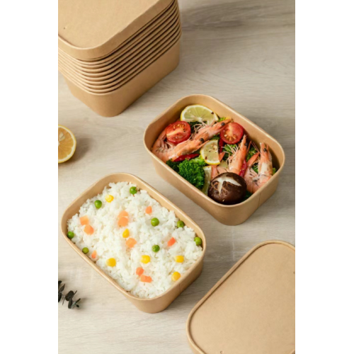 Rektangulär Kraft Paper Bowl - den perfekta blandningen av miljömedvetande och praktik!