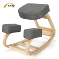 Ergonomic Half Round Seat Cushion with Wooden Kneeling Chair for Home & Office1