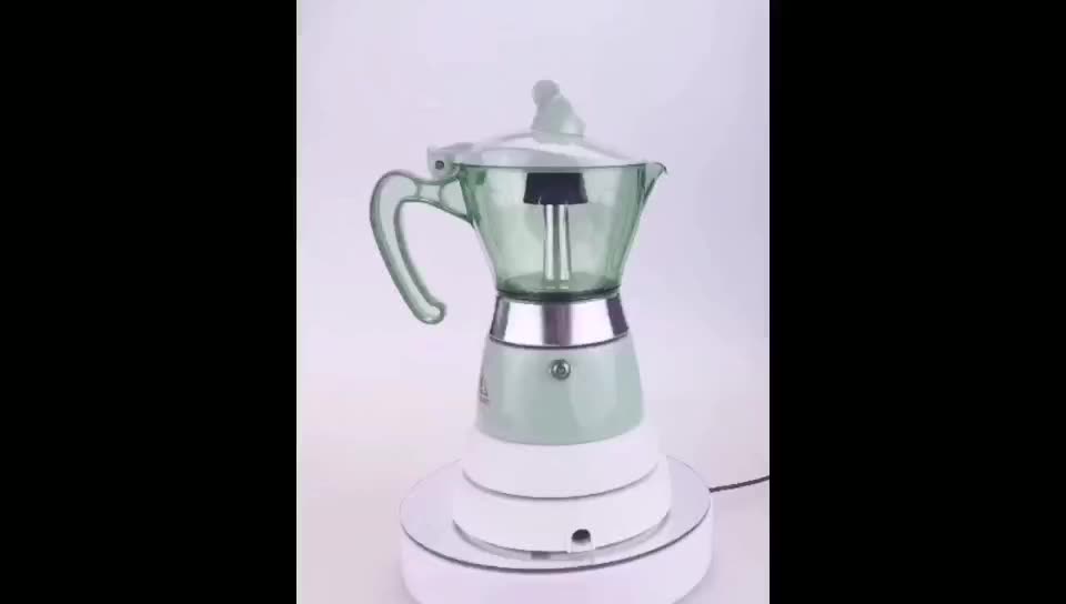4 cups electric high pressure top thick crema espresso moka coffee maker1