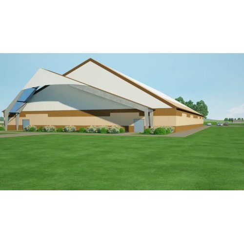 Болат құрылымы Префабрикациялық құрылым Металл қоймасы PRV10 ғимараты