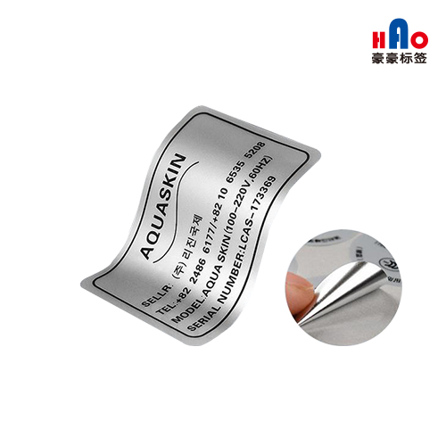 What is the method for testing the adhesion of self-adhesive labels?