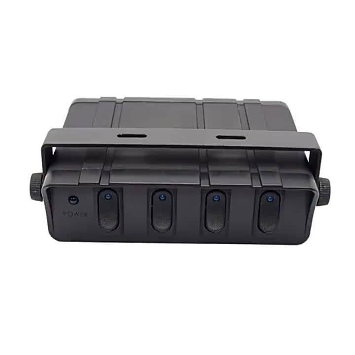 12V Distribution Box Rocker Switch Box For Car 4-Gang Rocker Toggle Switch Panel Auto Lighting Systems1