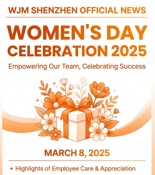 Comemoração do Dia da Mulher WJM 2025 | Evento de agradecimento aos funcionários e presentes de flores em Shenzhen