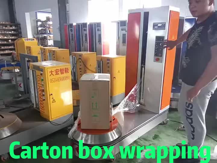 Carton box wrapping