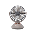 Batteriebetriebener Tischventilator, Umgebungslicht, starker Wind, USB-Aufladung, Lüftungsventilator, stromsparend, mechanischer Kunststoffventilator, 1500 mAh1