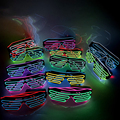 Hot Sale Flashing LED EL Glasses - New Design Light up Sunglasses for Festive Parties1