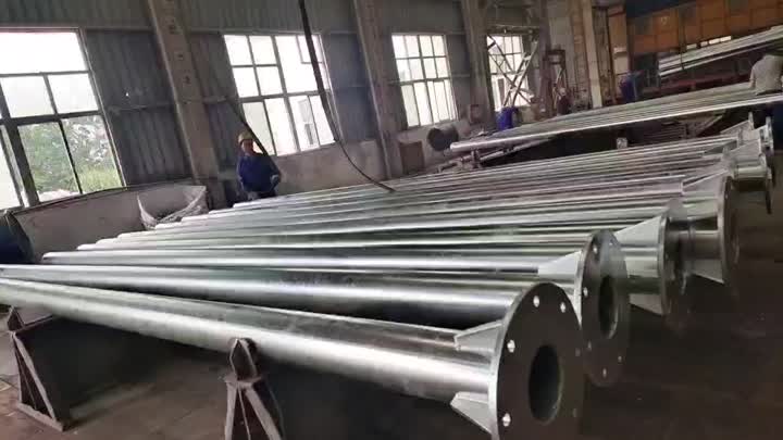 Polishing Street Light Pole