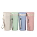 Custom Eco-friendly Wheat Straw & Bamboo Fiber Coffee Mug and Travel Water Bottle for Sustainable Sipping1